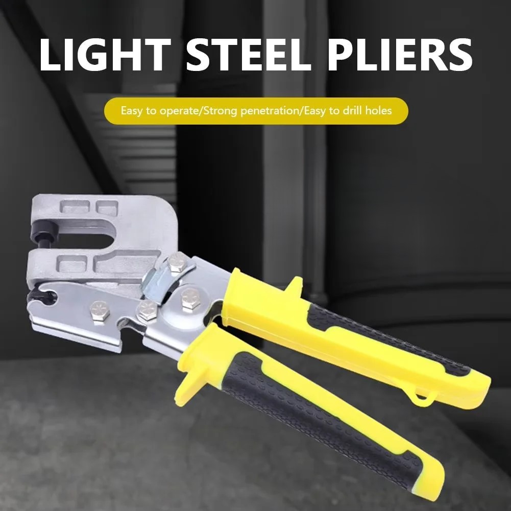 Snap Button Plier - Metal Stud Crimper Aluminum Alloy Ceiling