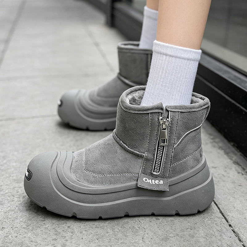 Sewing Fleece - Men's snow boots with warm fleece