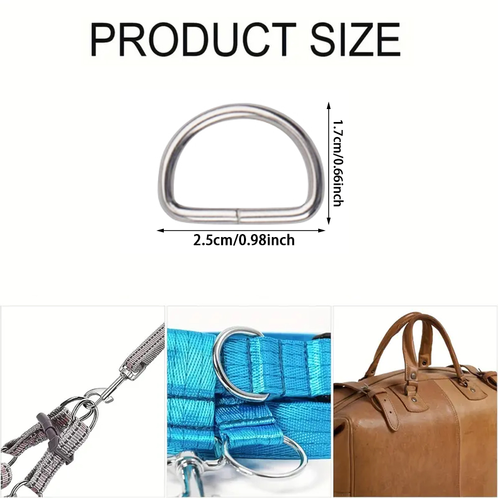 38/58/80 Pcs D Rings Metal Buc - огляд і ціна Sewing Necessities