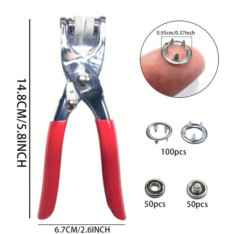 200pcs Metal Sewing Buttons An - огляд і ціна Snap Button Plier