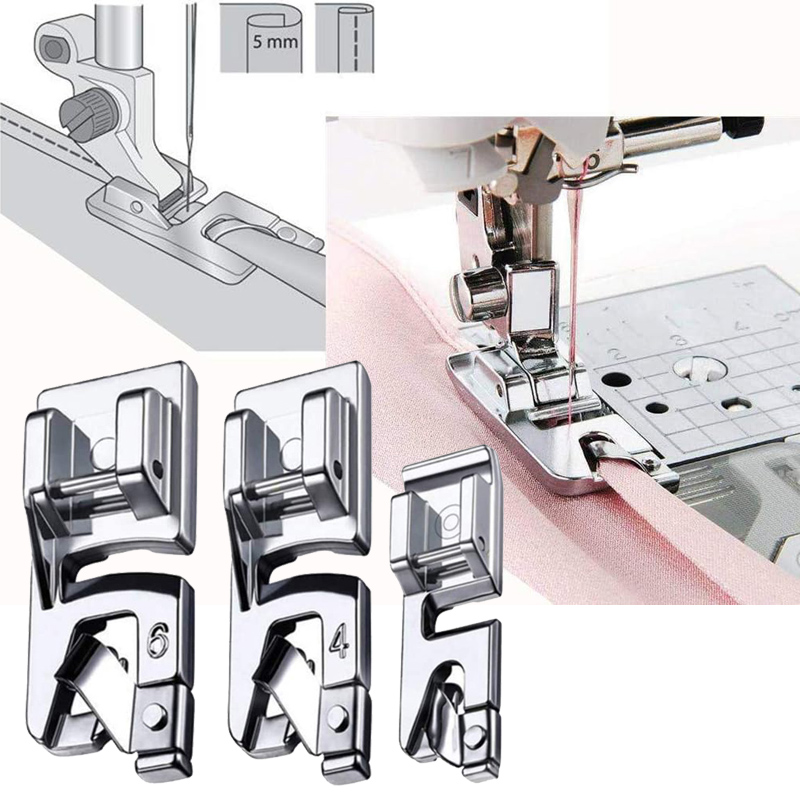 3Pcs Rolled Hem Sewing Machine - огляд і ціна Sewing Gauge Ruler