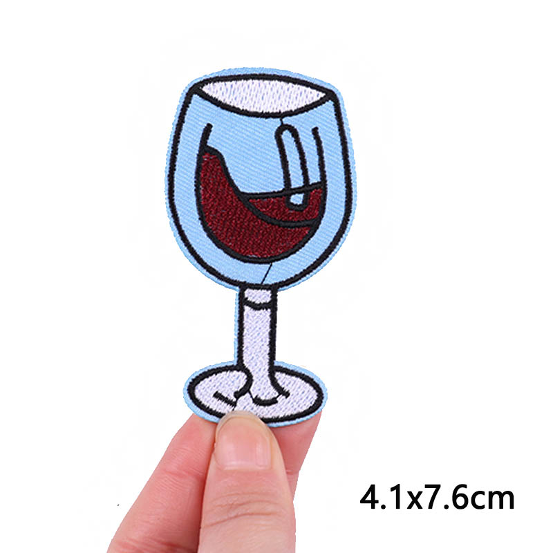 Wine Time Patches On Clothes E - огляд і ціна Velcro Sew On